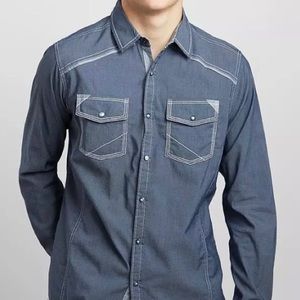 Buckle Men’s L/S Button Down Shirt - Standard Fit - Size Large - Like New